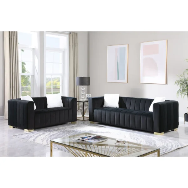 Clifford 2 - Piece Velvet Living Room Set - Image 3