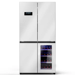 36" Counter Depth French Door Refrigerator With Wine Cabinet